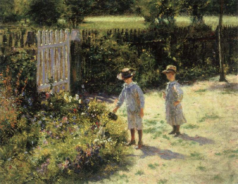 Wladyslaw Podkowinski Children in the Garden